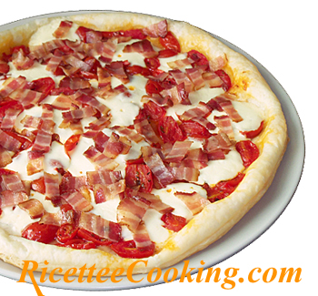 Pizza sfoglia pomodorini e stracchino